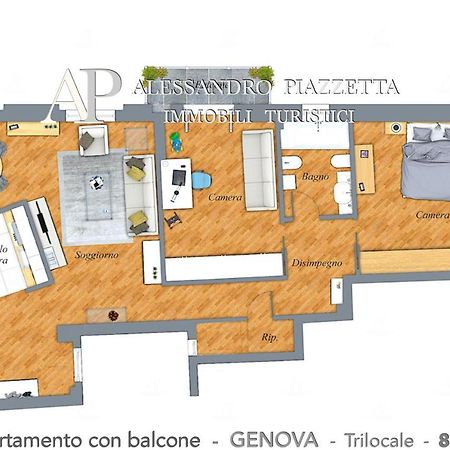 Casa Ri Al Mare Appartement Genua Buitenkant foto